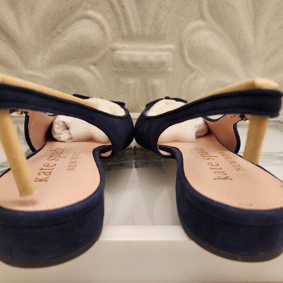 Kate Spade "Veronica" Flats. Captain Navy. Suede. NIB. Size 10 - Picture 10 of 14